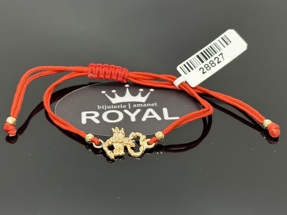 Bijuteria Royal: Brățara șnur aur 14k/ 1.80 gr