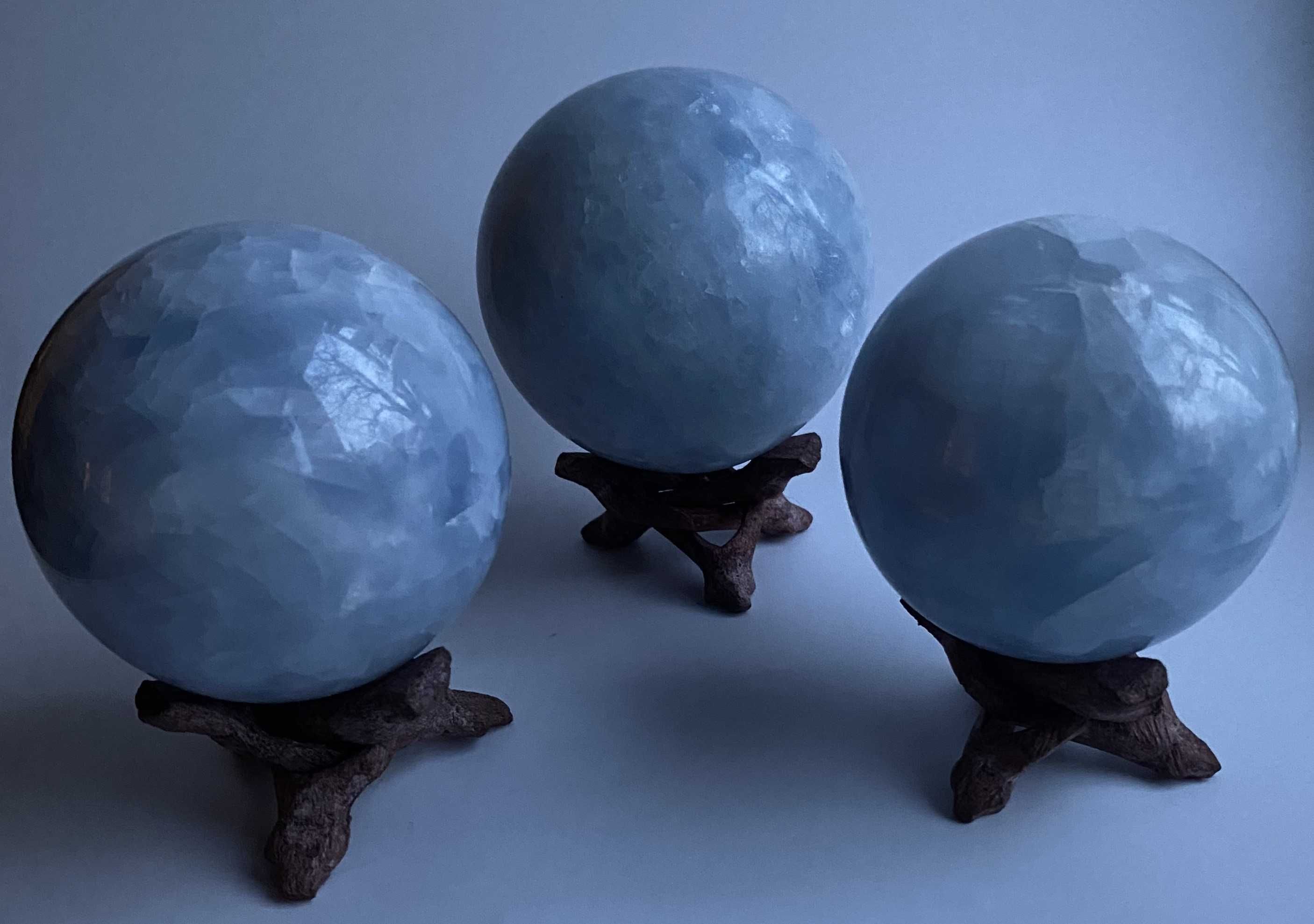 Cristale/Minerale - Calcit Albastru - set sfere pietre semipretioase