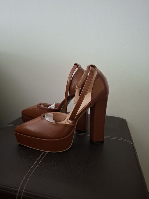 Pantofi cu toc înalt si platforma- 13 cm