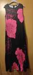 Rochie nouă, mărimea M , negru și fucsia