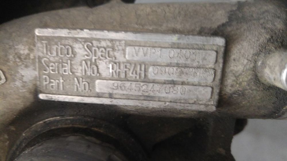 turbina 2.0 hdi rhy peugeot 206 307 406 citroen c5 xsara 9645247080