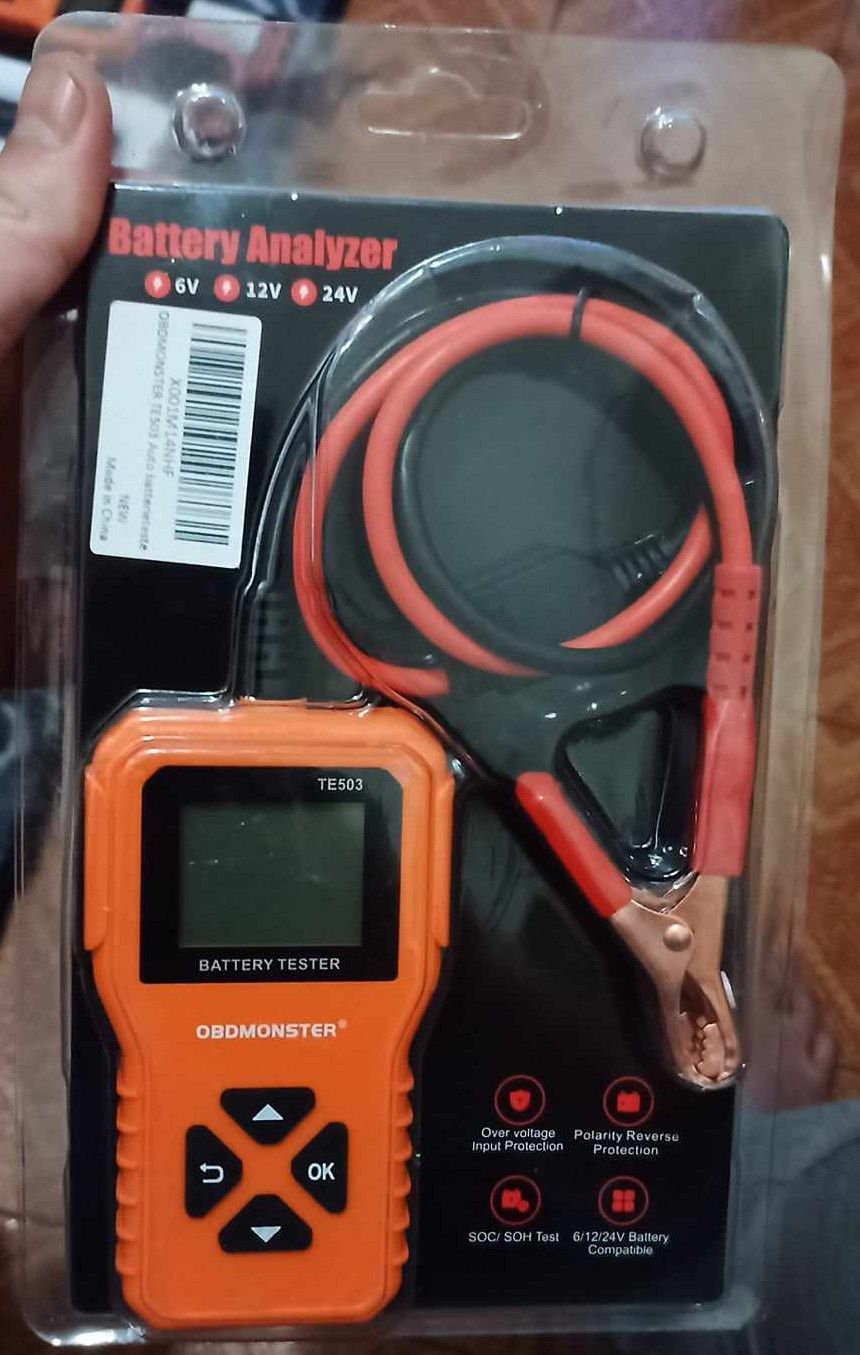 Tester OBDmaster pt baterii 6-12-24V..scutere,mașini, camioane ,bărci