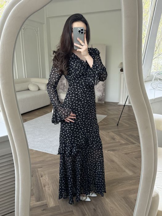 Продается платье шифон миди