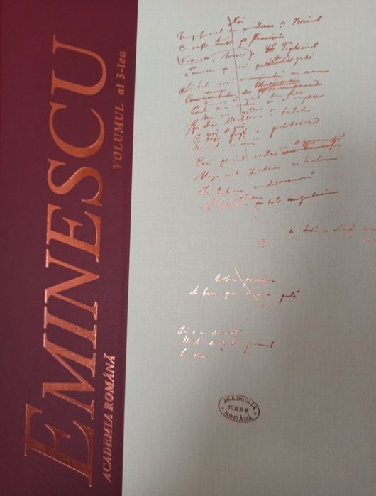 Manuscrise Mihai Eminescu + DVD-uri! Academia Romana! Stare Impecabila