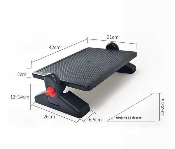 Suport ergonomic pentru picioare inclinare reglabila 2 nivele 50x30 cm