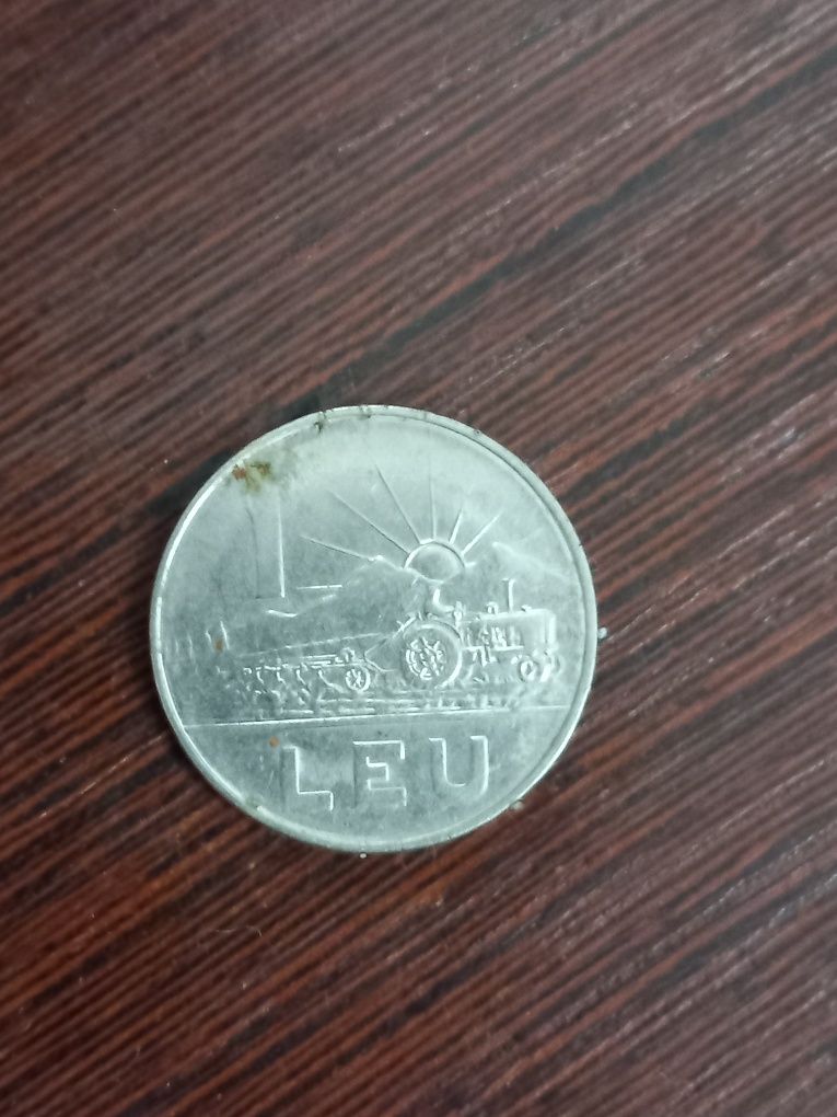 Moneda 1 leu anul 1966