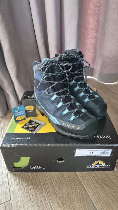 Ghete trekking La Sportiva Trango Trk Leather GTX - opal/pacific blue
