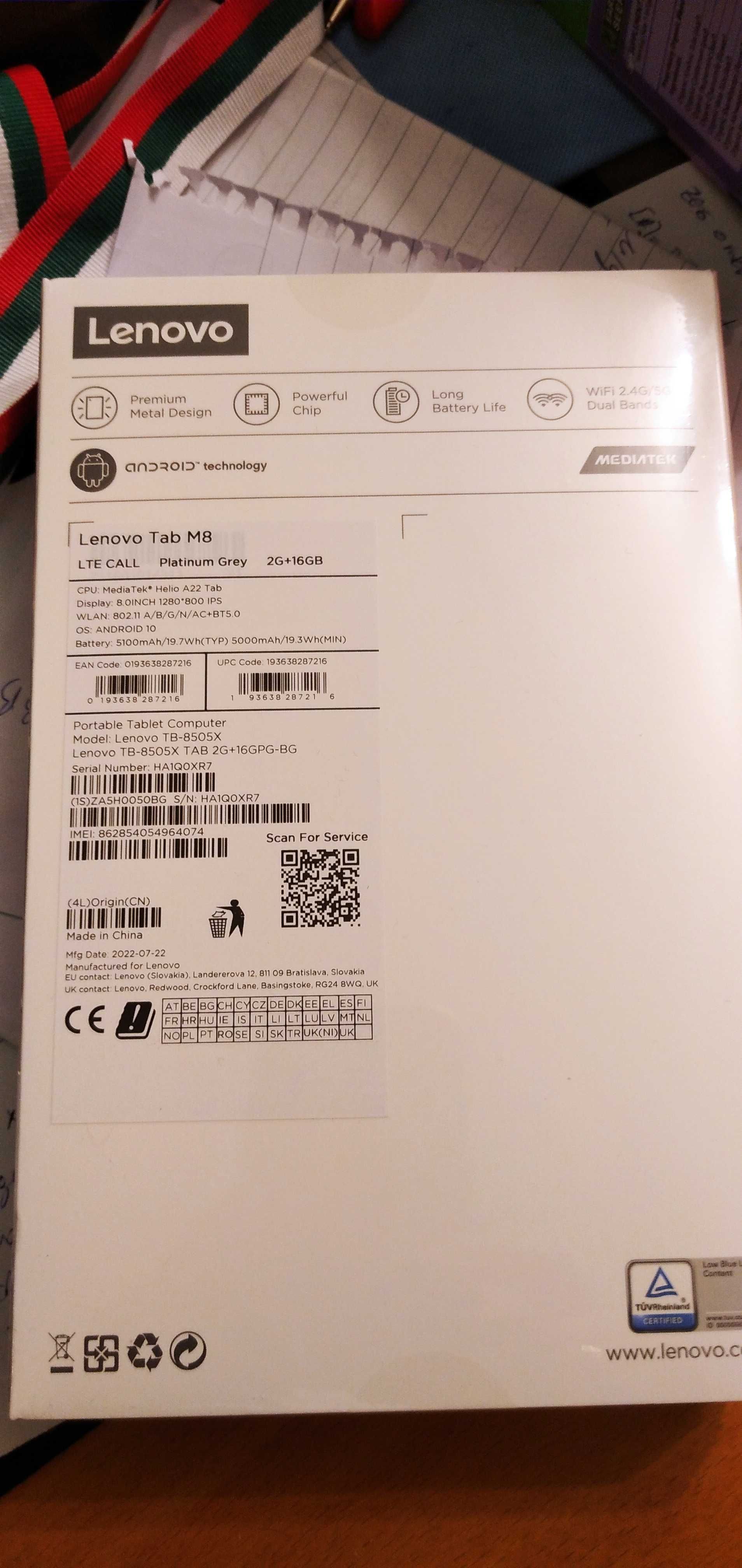 таблет LENOVO TAB M8