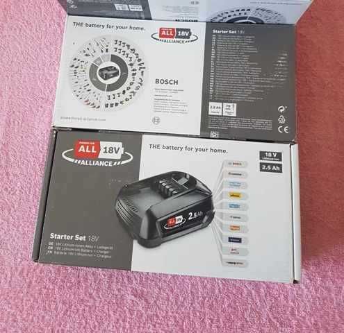 Acumulatori Bosch 18v 2,5Ah si incarcatoare Noi pt gama Bosch verde