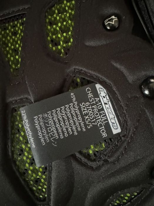 Armura alpinestar A10 full XS/S