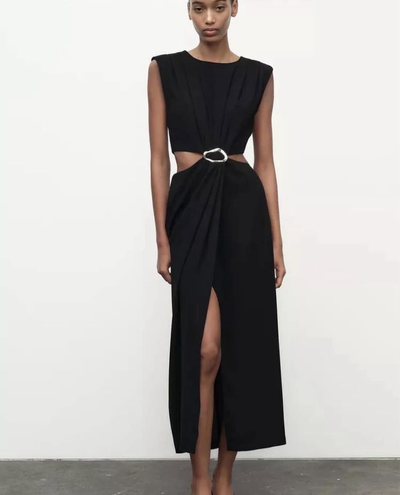 Официална черна Рокля Zara