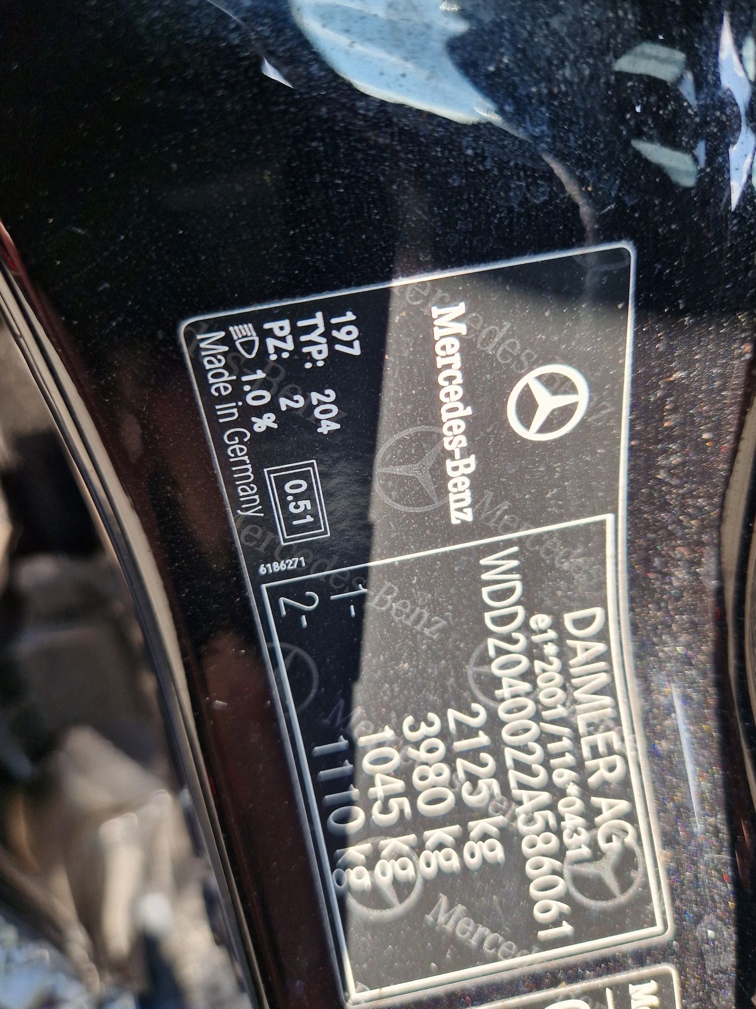 Dezmembrez dezmembrari Mercedes C class w204 facelift AMG xenon om651