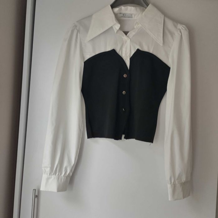 Риза от памук и рипс