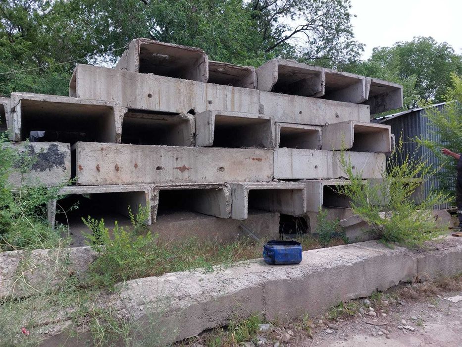 Продам ЖБ лотки теплотрассы, арычные лотки и колодцы