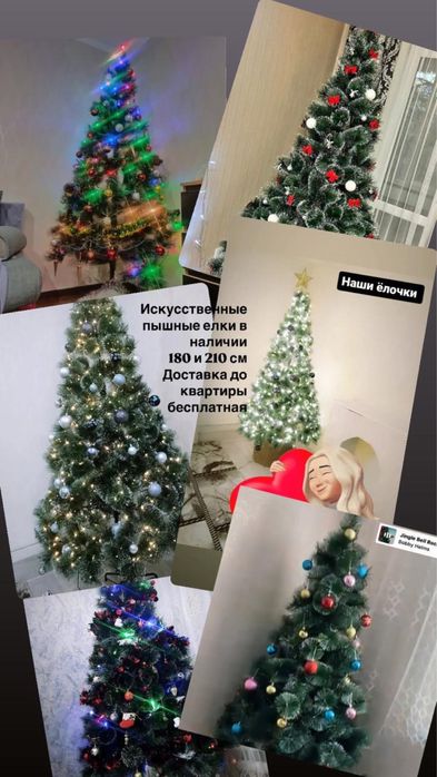 Продам елки со снежным напылением