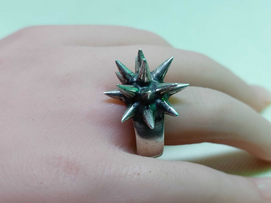 Inel punk cu țepi din argint 925 — Londra (2003)