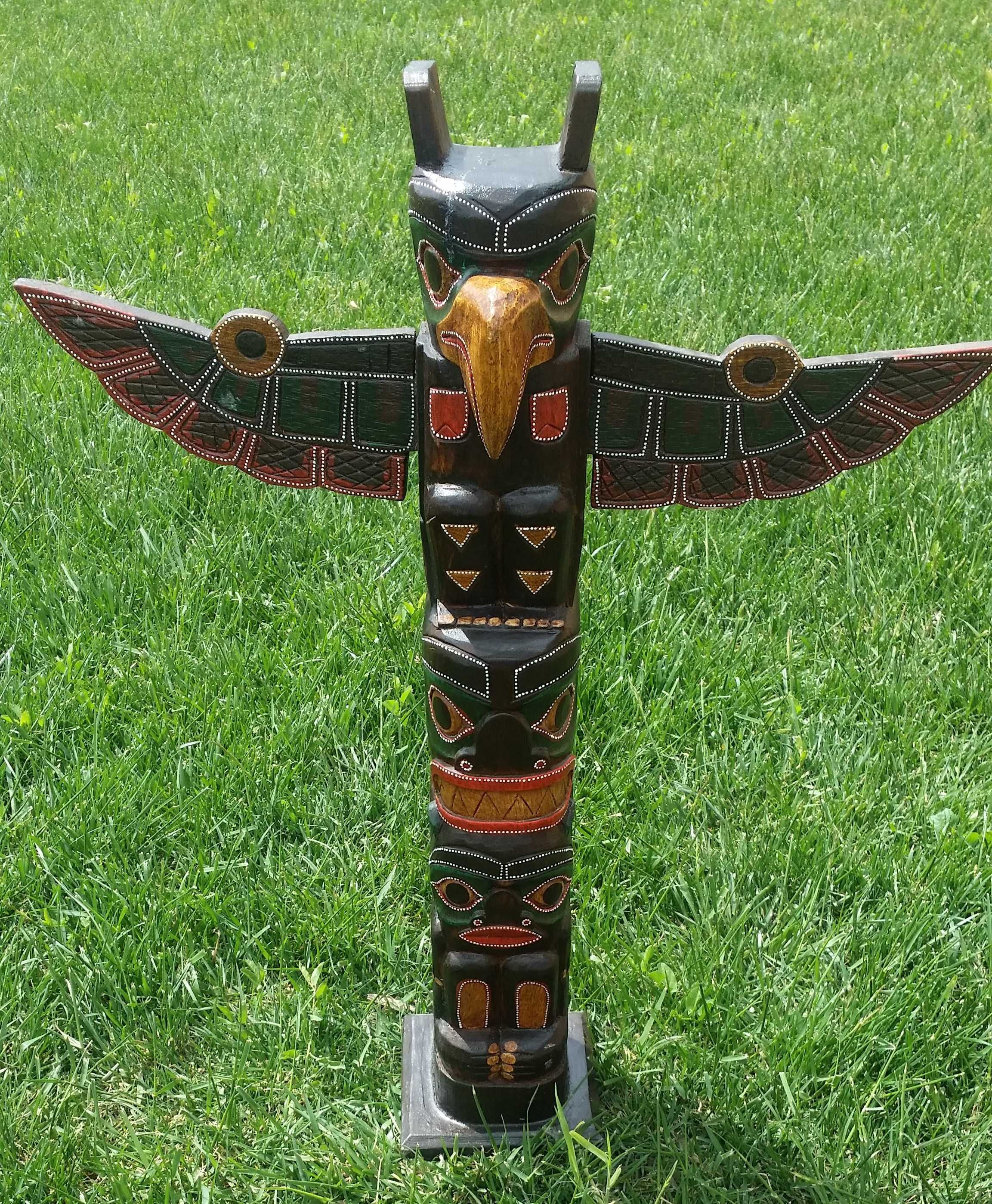 Totem nativ american maya lemn cadou vintage Warcraft decor monitor