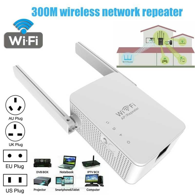 ГАРАНЦИЯ! WIFI Усилвател с две антени 300mbs Range Extender