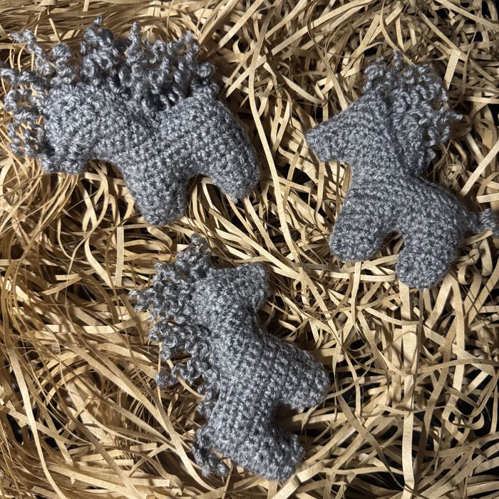 Елочная игрушка / брелок лошадка