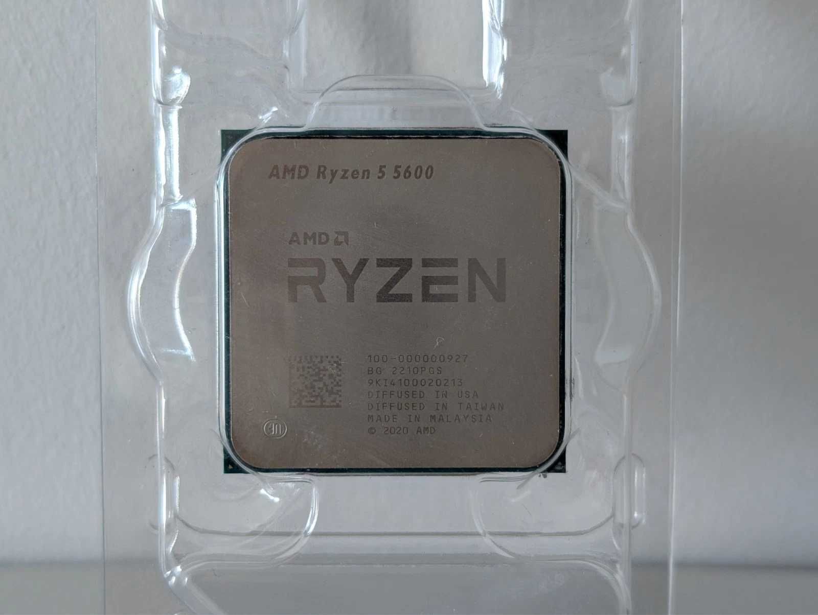 Asus Prime B550M-A + Ryzen 5 5600, шестядрен 3.5/4.4GHz АМ4