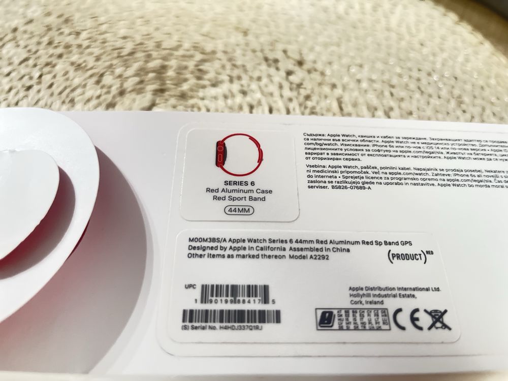 Apple Watch Red Aluminium Case 44mm