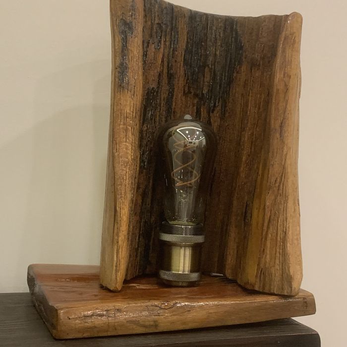 Vand lampa decor vintage handmade