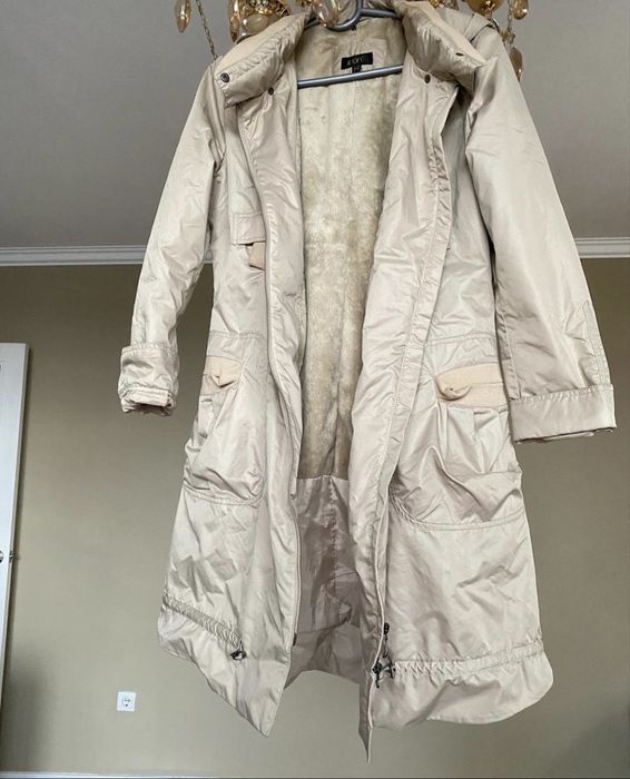 Зимний тренч с утиплением