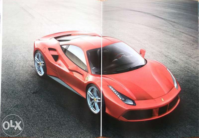 Колекционерски списание брошура автомобили Ferrari 488 GTB  и Novitec