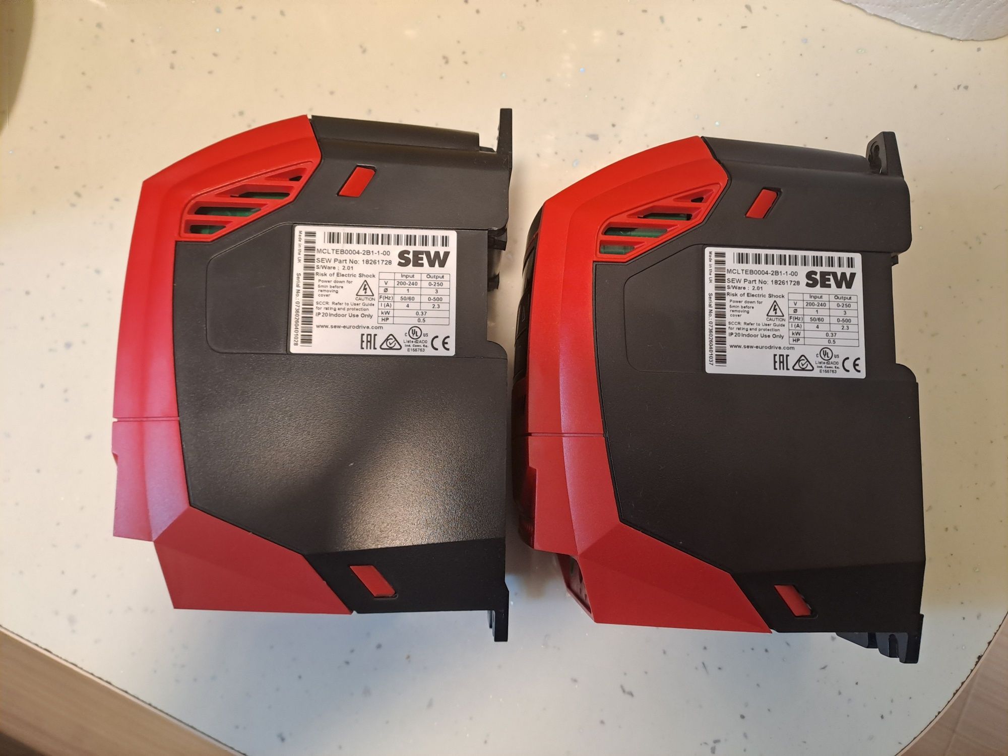 Convertizor frecventa SEW LTE-B+, 0.37kW, alim. 230V, iesire 3 faze