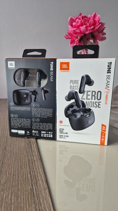 Casti audio Wireless JBL Tune Beam,Noise cancelling,Pure Bass,IPX4,Noi