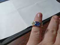 Inel vintage argint cu topaz 2