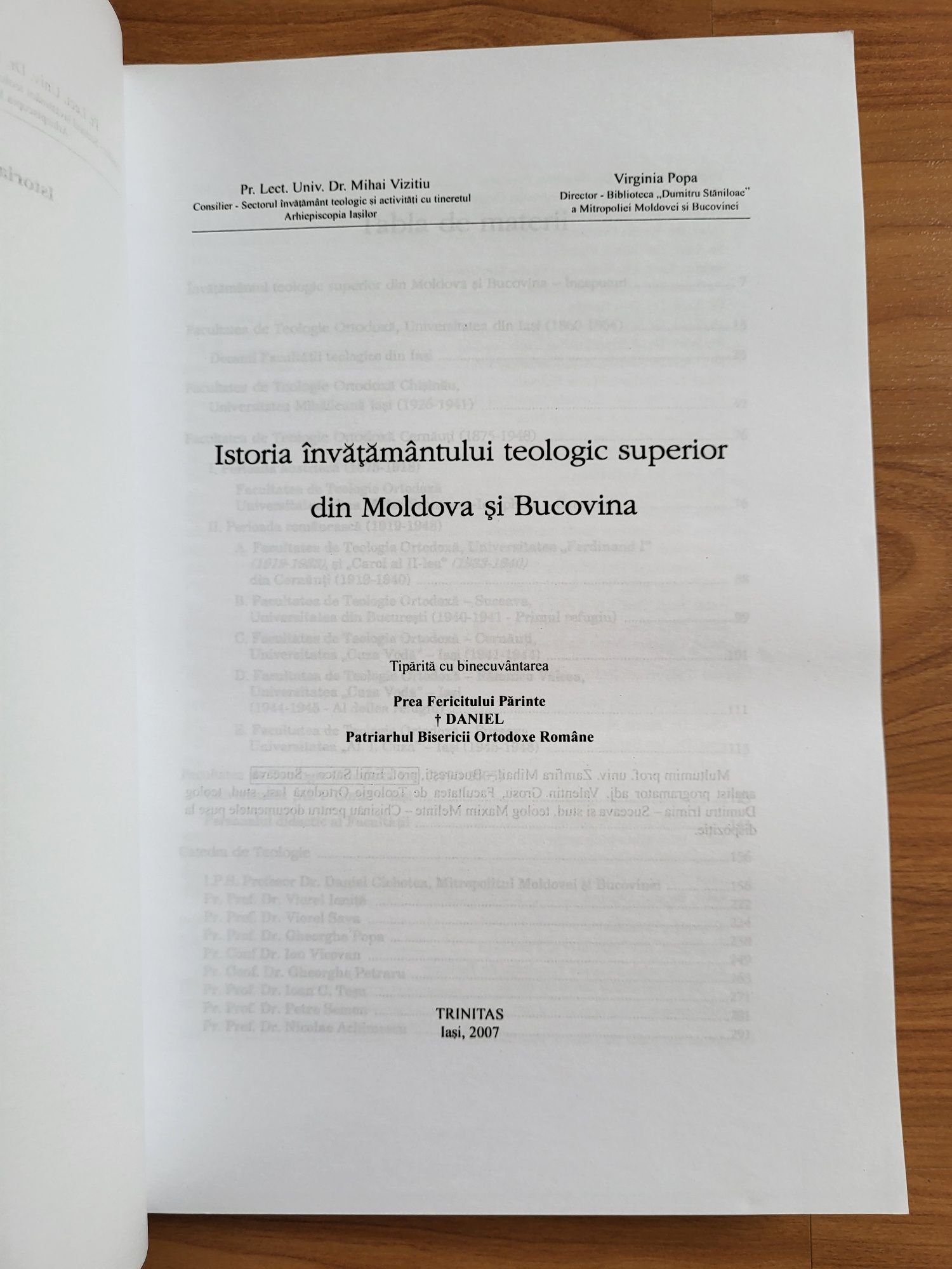 Istoria invatamantului teologic superior din Moldova si Bucovina+bonus