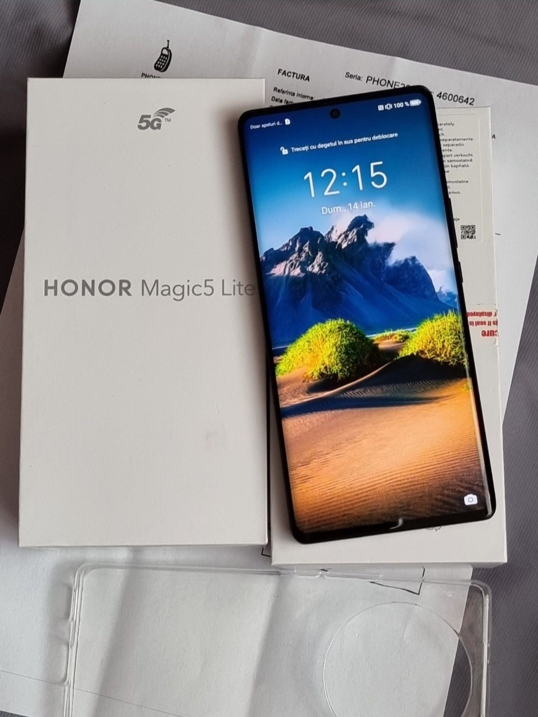 Honor Magic 5 Lite 128Gb, Impecabil, Folie, Husa, Garantie Orange!!!