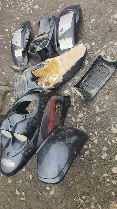 SET Carena ATV DEFENDER-Sa-Scarite-Rezervor-Plastice-Far-Prindere-TOT