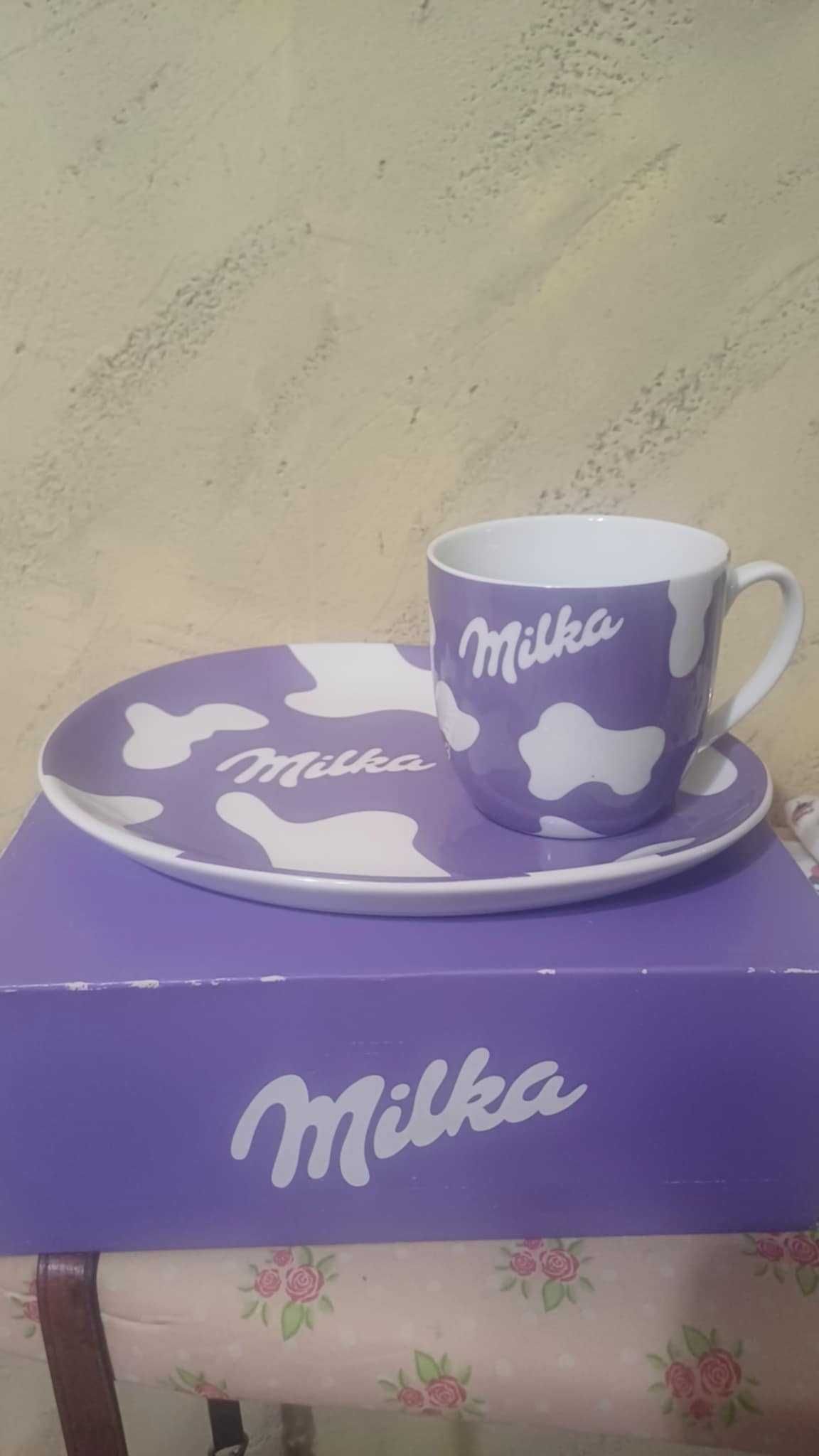 Комплект чаша с чиния на Milka