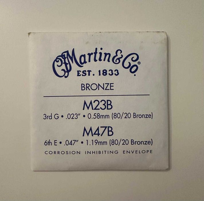 Corzi de chitara Martin & Co din Bronz