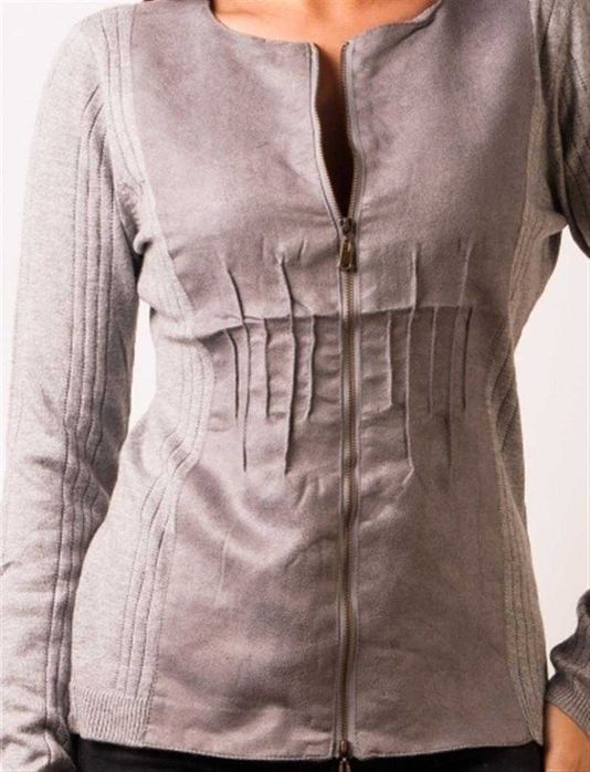Bluza "I Zipped Up" Grey