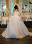 Rochie de mireasa printesa si voal dublu