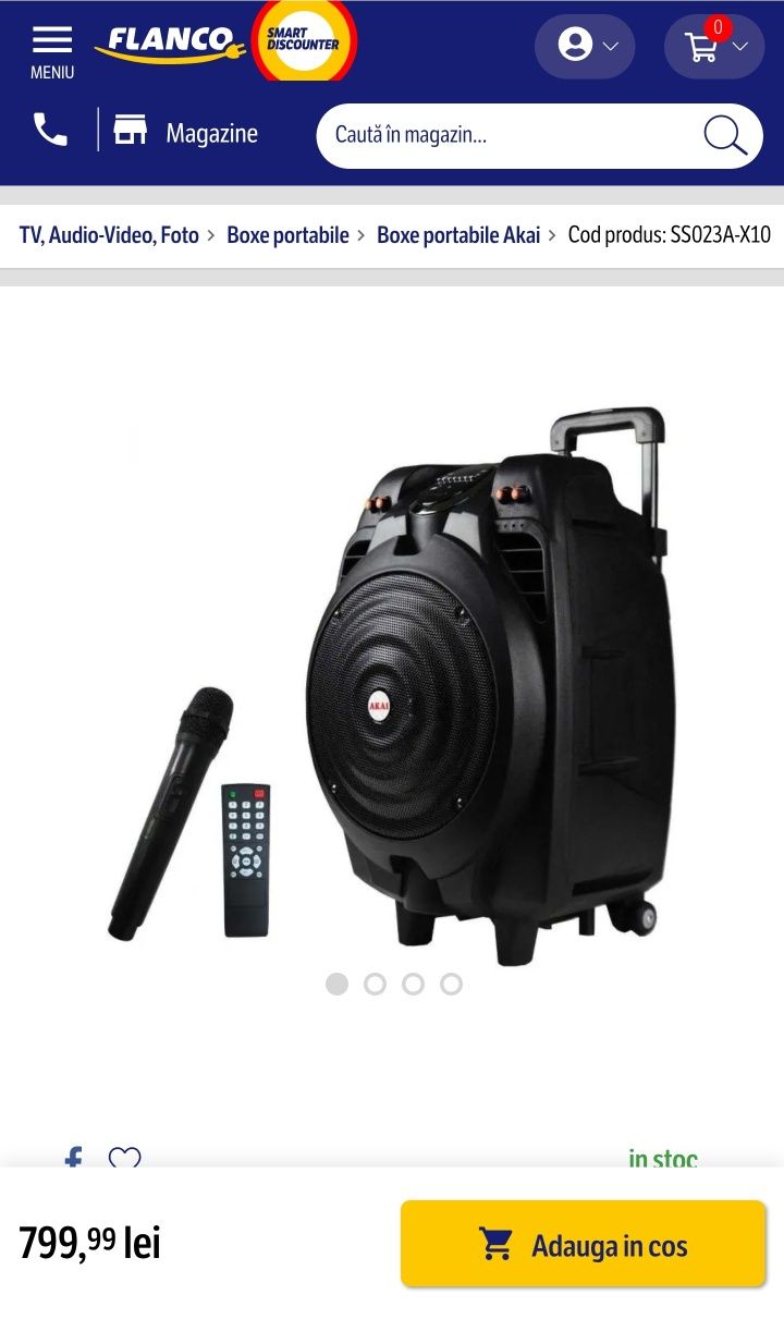 Boxă portabilă Akai