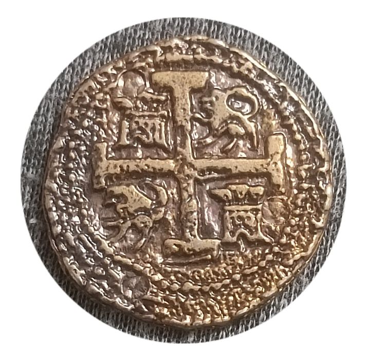 Средновековна монета - испански дублон 8