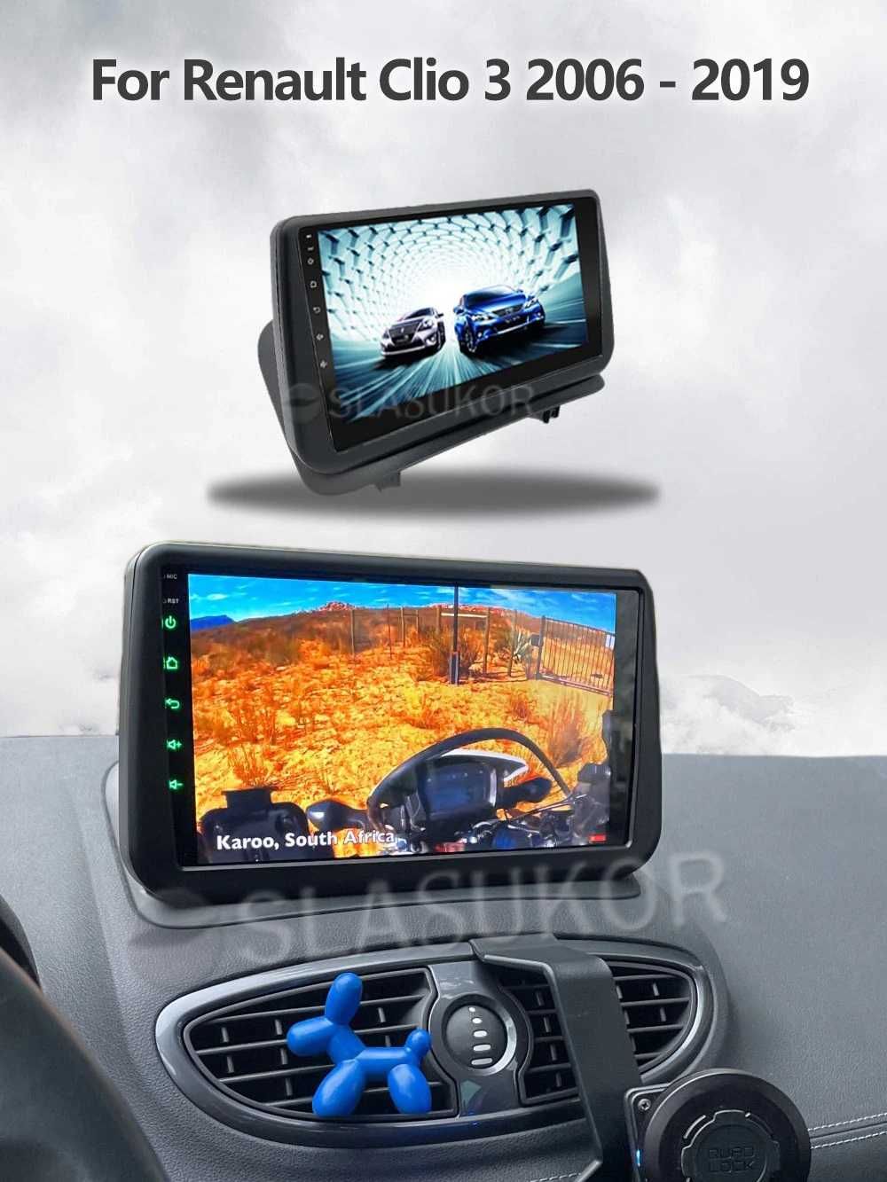 Navigatie Auto Renault Kadjar Clio 3- 9inch Gps  Bluetooth Wifi Waze