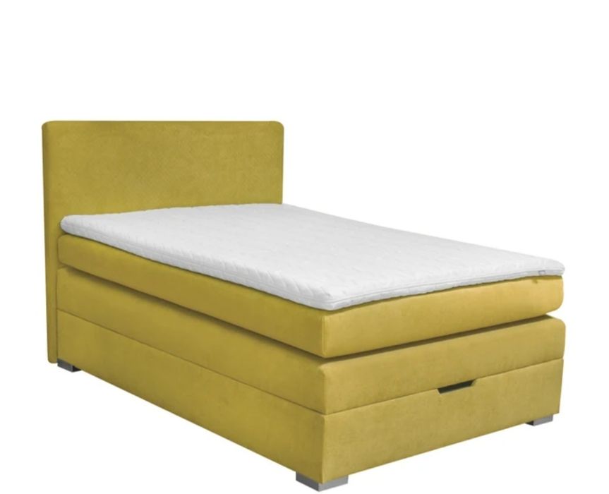 Pat boxspring galben