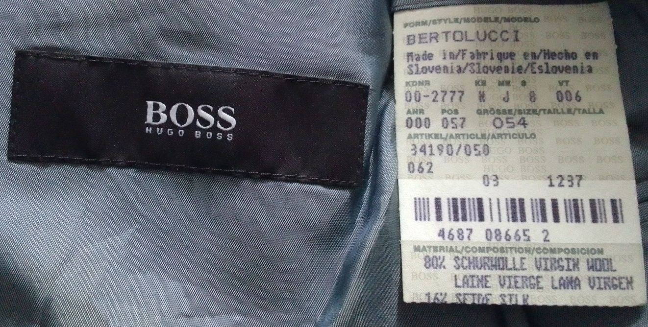 Пиджак Hugo Boss шерстяной мужской