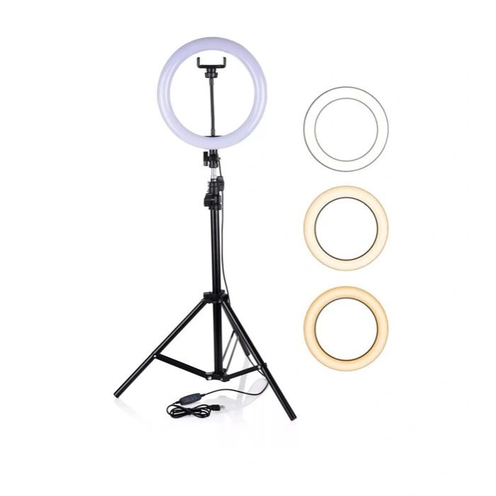 Лампа кольцевая штатив в подарок