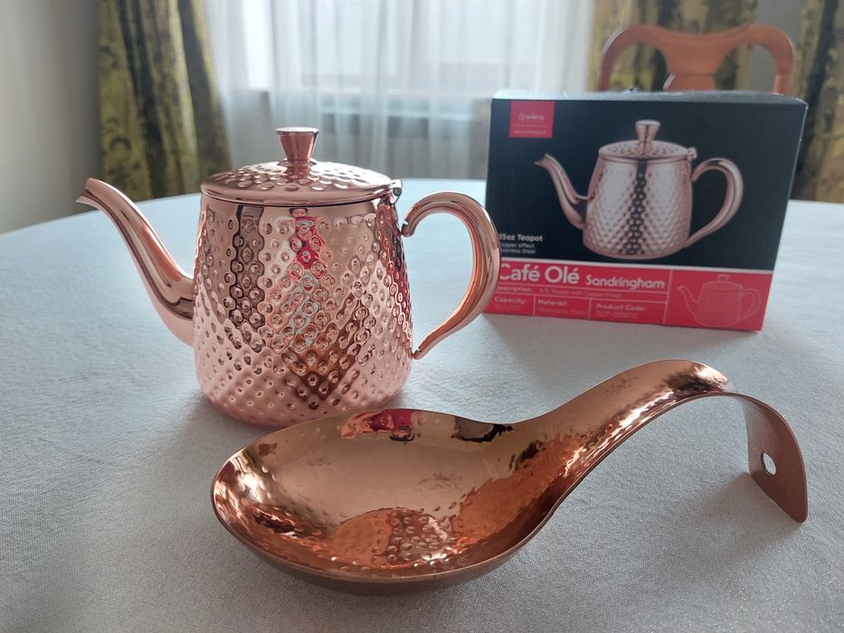 Медный чайник 1 литр, Индия