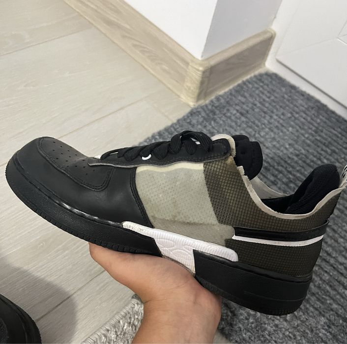 Vând Nike Air Force 1 React Black and White, purtati