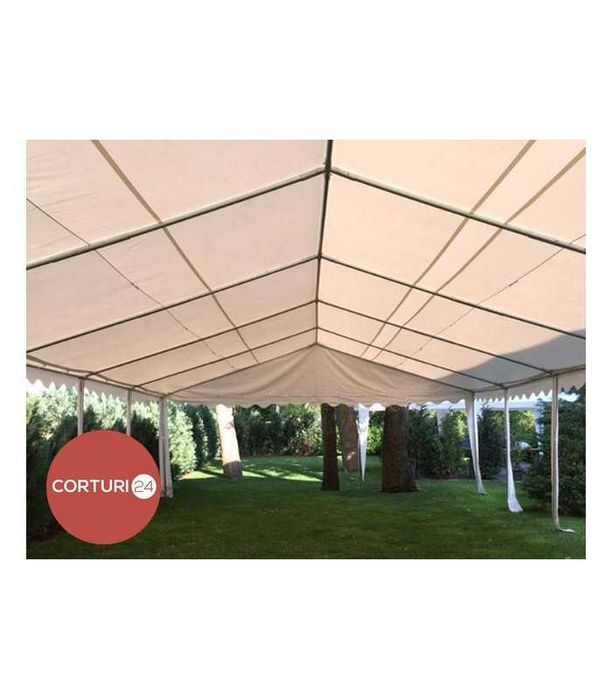 Cort Evenimente 3x6 m  ECONOMY, PVC alb, CORTURI24.RO