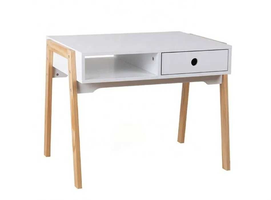 Дървена Детска маса със столчета Бели НОВИ