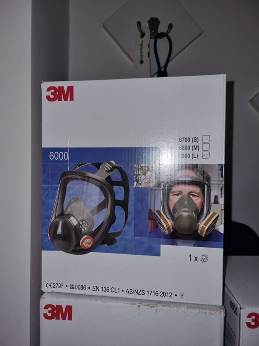 Masca completa 3M seria 6000 cu 2 filtre originale