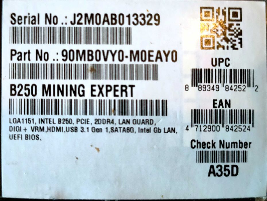 Placă de baza 19 porturi pentru minat Ethereum